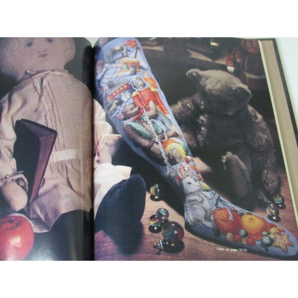 Book Counted Cross Stitch Christmas Patterns Christmas Stocking Ornaments - Picture 8 of 8